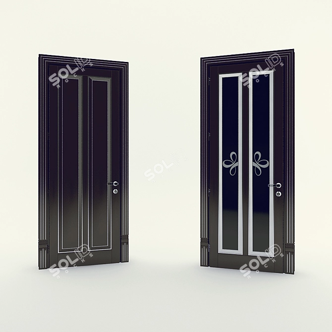 Sige Gold Glam Door Collection: GM270LP.1A.SNA & GM270LV.1A.SNA 3D model image 1