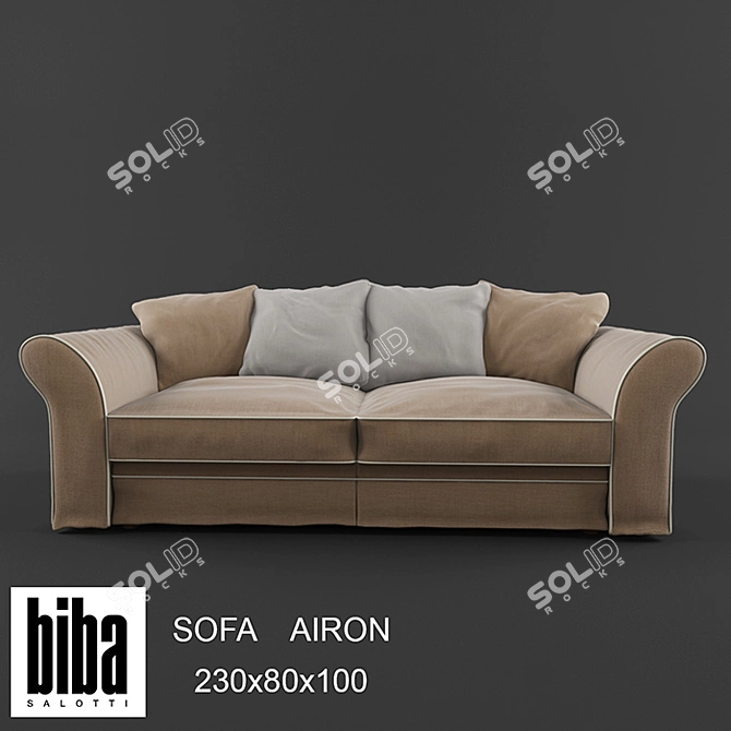 Biba Salotti Airon: Stylish Comfort for Your Home 3D model image 1