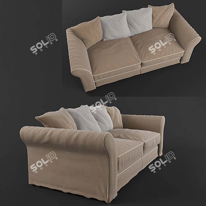 Biba Salotti Airon: Stylish Comfort for Your Home 3D model image 2