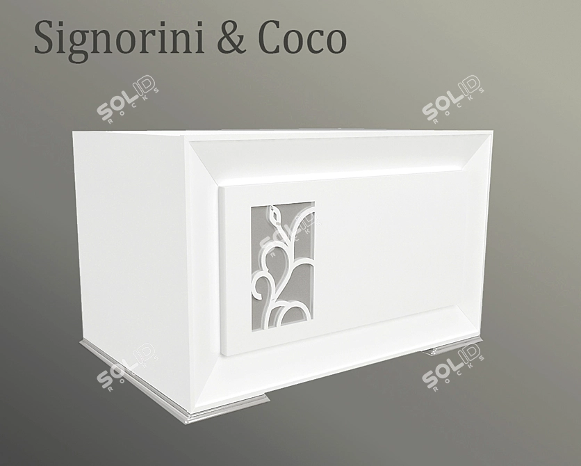 Elegant Curbstone by Signorini & Coco 3D model image 2