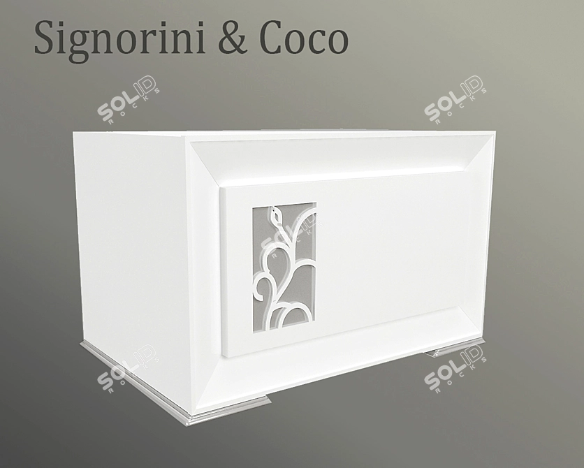 Elegant Curbstone by Signorini & Coco 3D model image 3