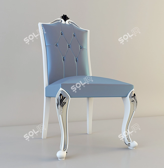 Elegant Comfort Chair 3D model image 1