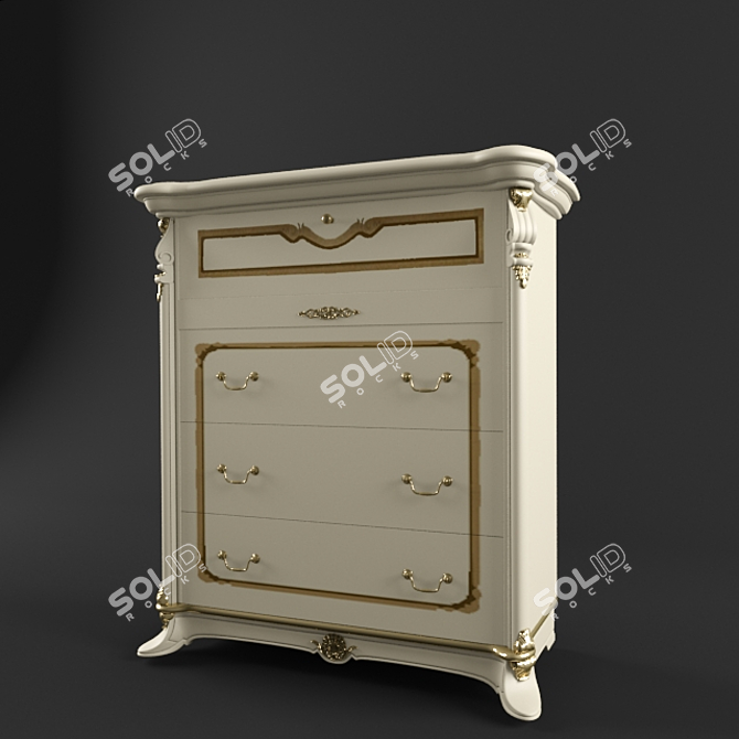 Regina MobilPiu: Modern Lift-Top Chest 3D model image 1