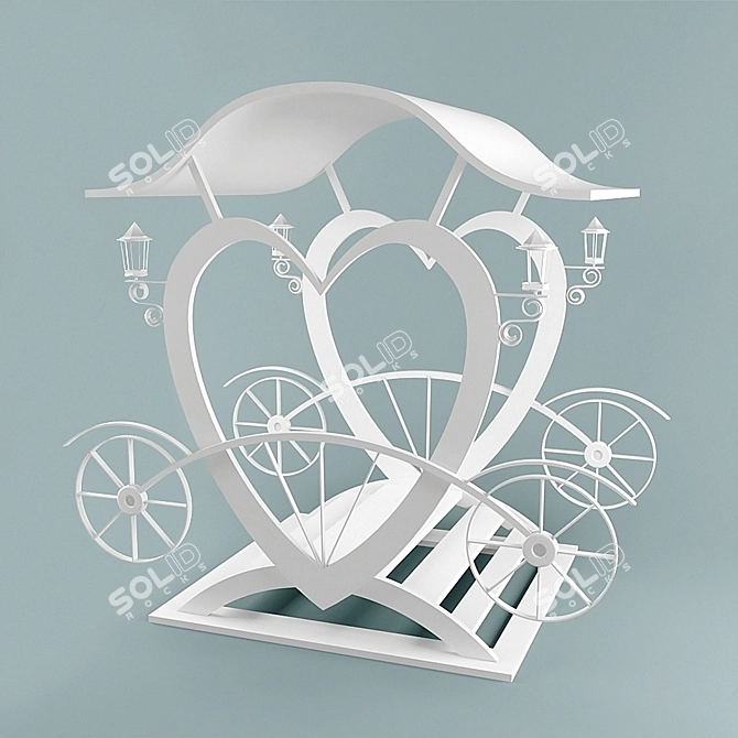 Elegant Coach Lovers Icon 3D model image 1