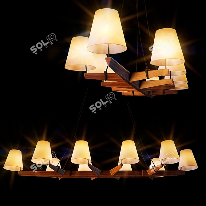 Elegant Illumination: Admont Pendant 3D model image 1