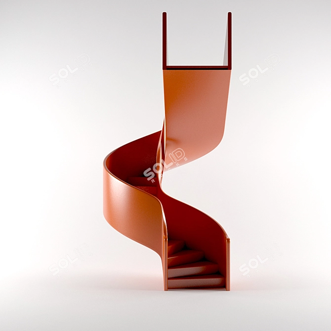 Title: Custom Metal Ladder 3D model image 1