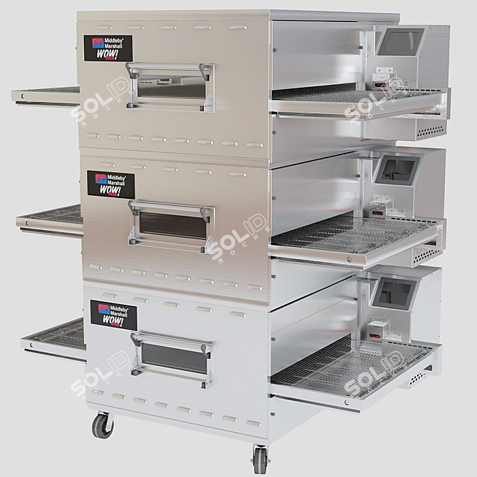 Middleby Marshall PS640-3 - Fast Conveyor Pizza Oven 3D model image 1