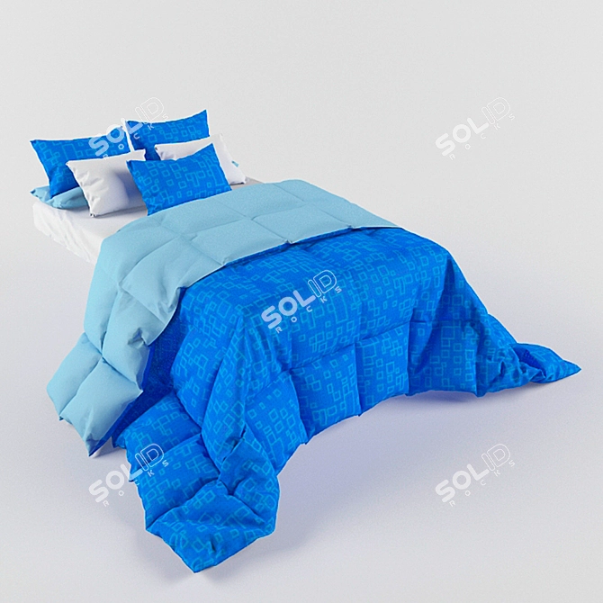 Comfy Dream Bed Cloth 3D model image 1