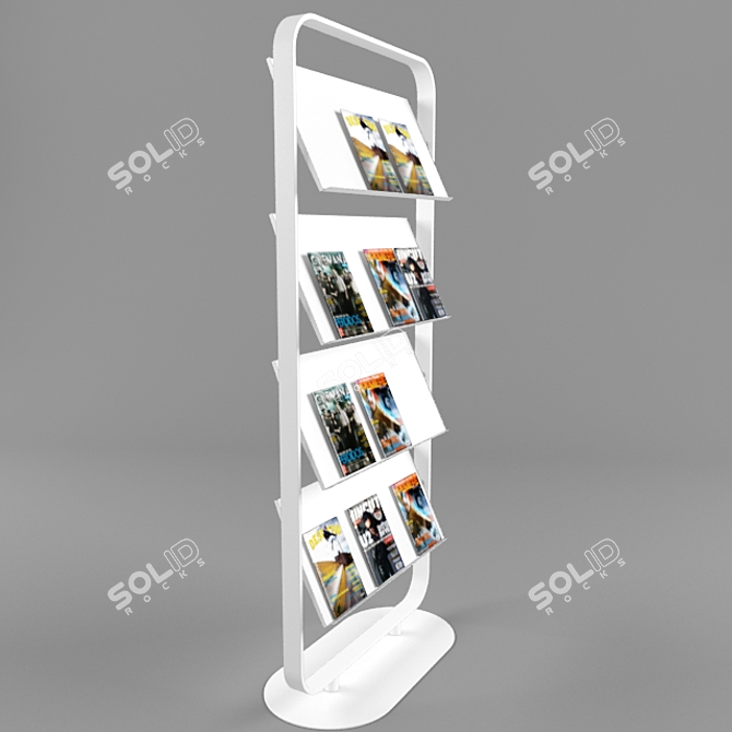 Multi-Purpose Magazine Stand 3D model image 2