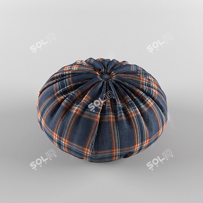 Round Cushion 3D model image 1