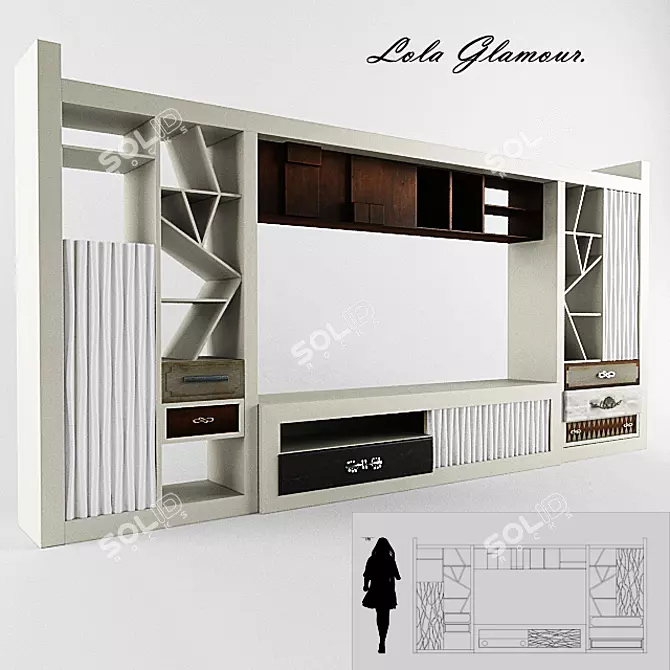 Spanish Glam Furniture 3D model image 1