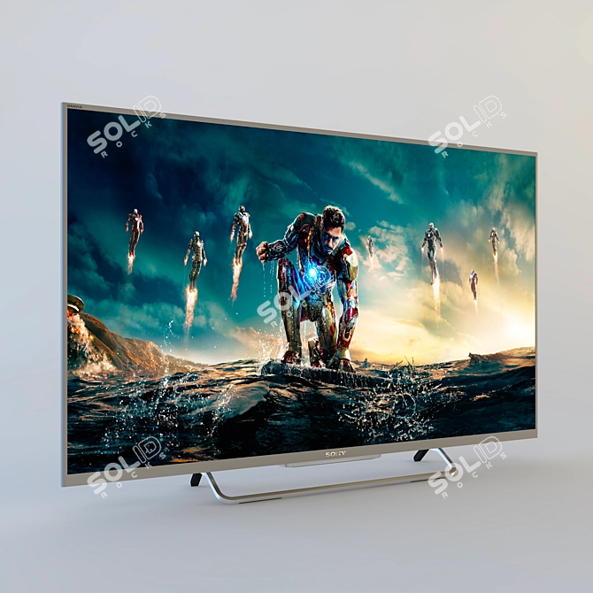 Sony KDL-50W817B: 50" Smart TV with 3D Capability 3D model image 1