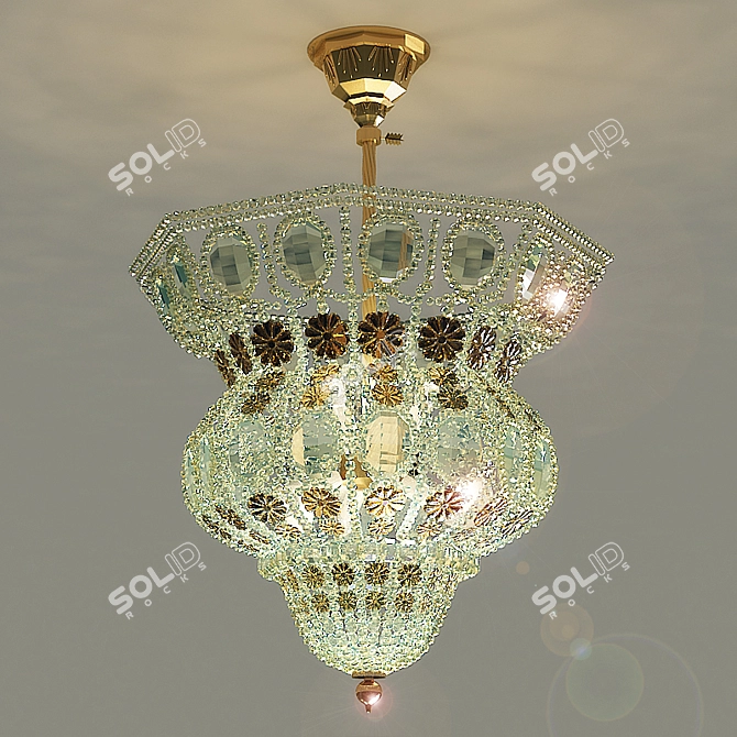 Banci Art Chandelier 3D model image 1
