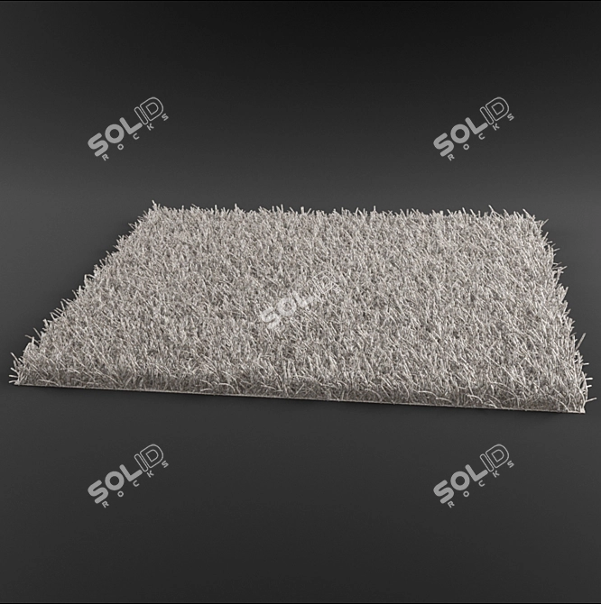 Plush Fbx Format Carpet 3D model image 2