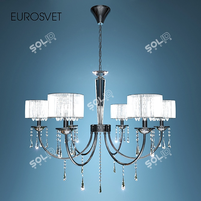 Eurosvet Celosia Chandelier 3D model image 1