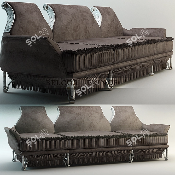 Title: Luxurious Belcor Prince Sofa 3D model image 1