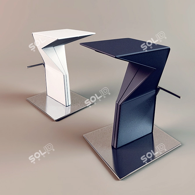 Sleek and Stylish Cattelan Bar Stool 3D model image 1