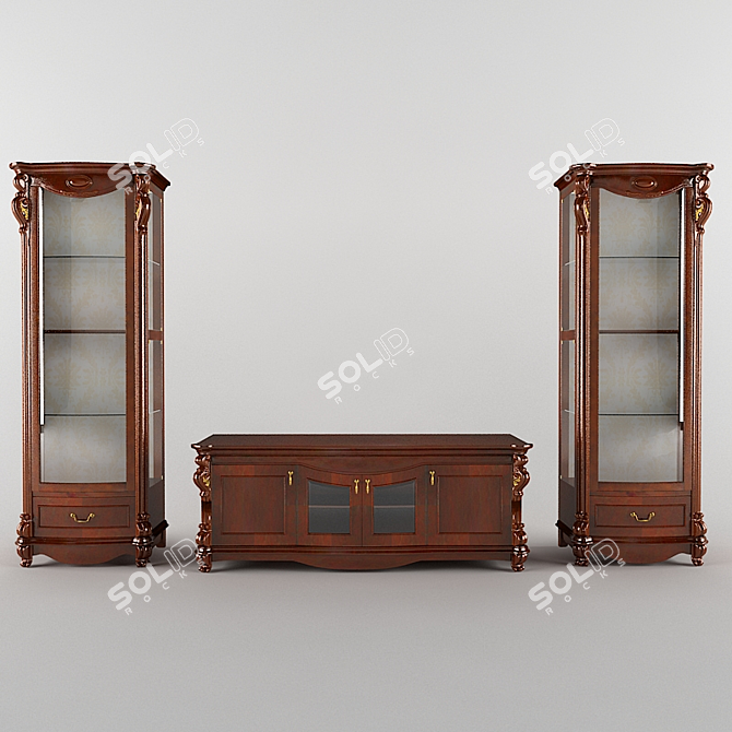 Elegant ELISABETH 210 Furniture 3D model image 1