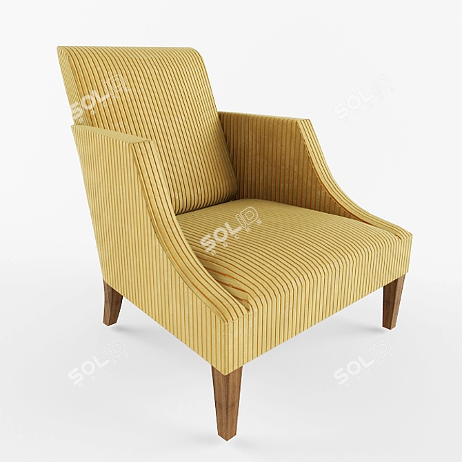 Luxury Alliance Club Chair 3D model image 1