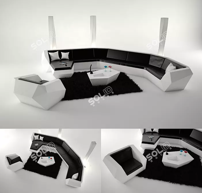 Vondom Faz Living Room Set 3D model image 1