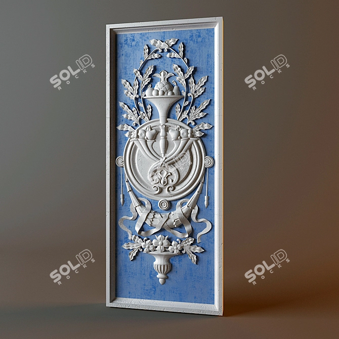 Classic Style Gypsum Panel 3D model image 1