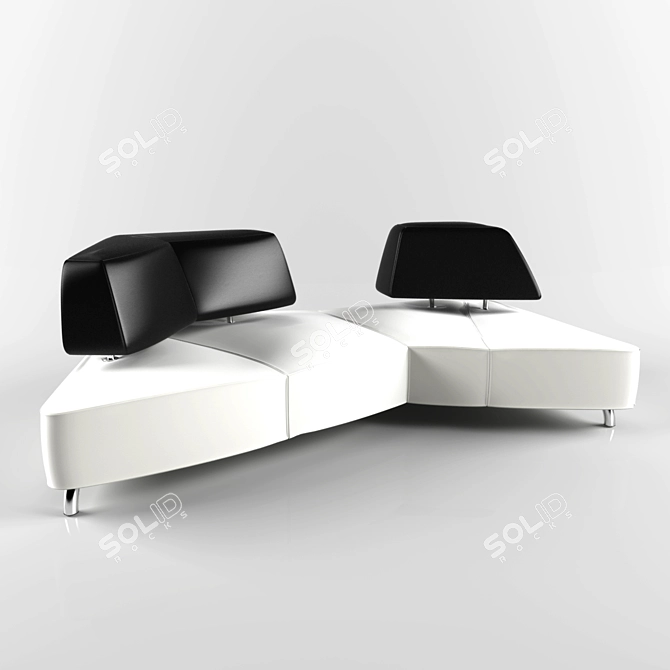 Luxury Archipel Sofa Set 3D model image 1