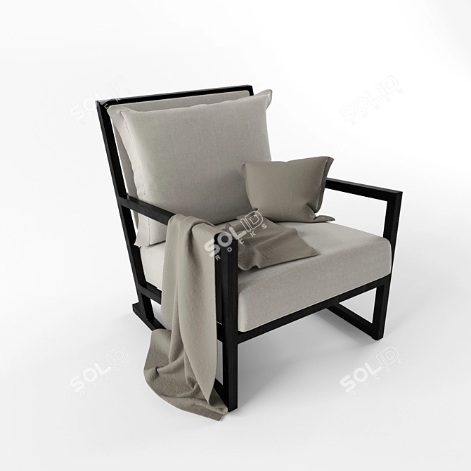 Elegant CLIO Chair by Maxalto 3D model image 1