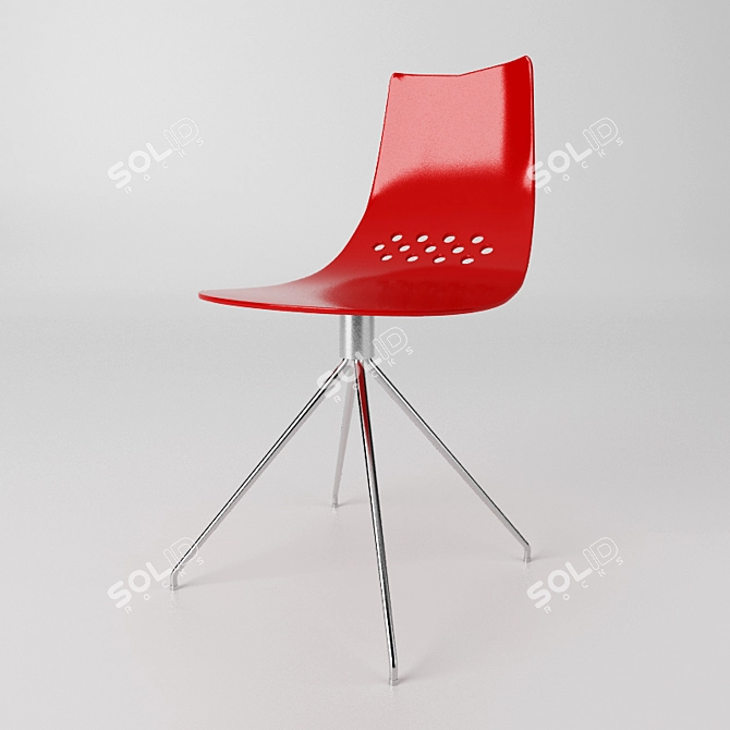 Elegant Calligaris Chair 3D model image 1