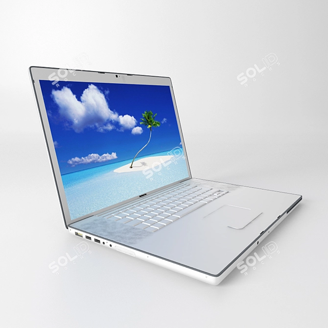 Sleek MacBook Pro with Animation 3D model image 1