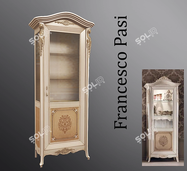 Elegant Showcase Wardrobe: Francesco Pasi 3D model image 1