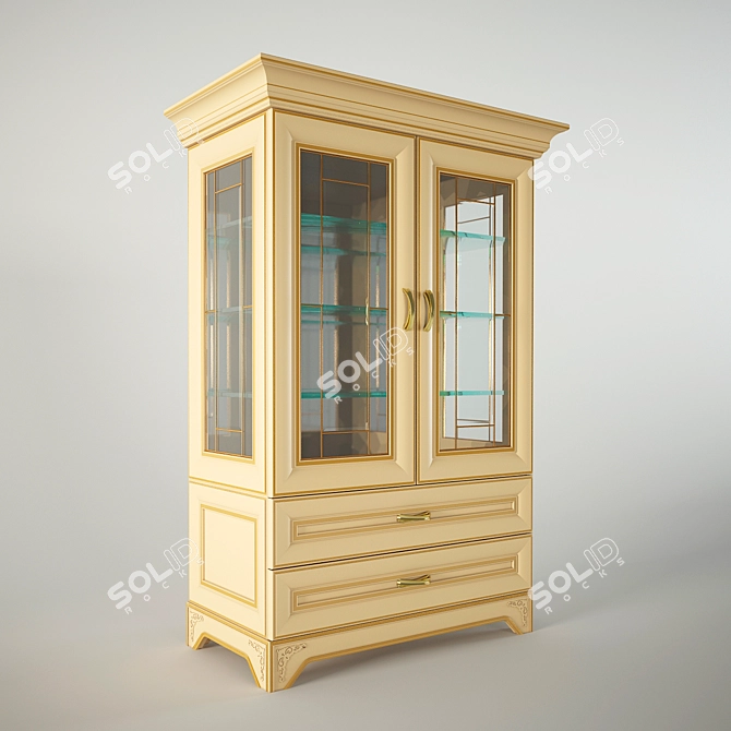 Modular Monaco Sideboard 3D model image 1