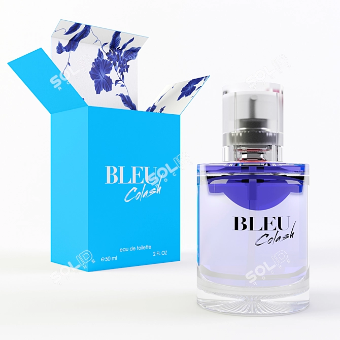 Bleu Colash Perfume Set 3D model image 1