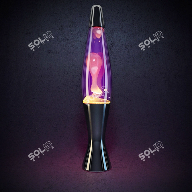 Retro-inspired Lava Lamp 3D model image 1