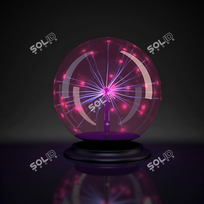 Plasma Lightning Sphere 3D model image 1