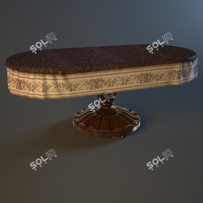 Elegant Tablecloth Set - Perfect for Dining 3D model image 2