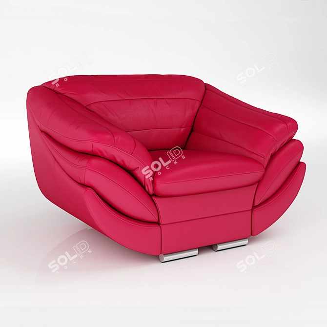 Adriano Blandot Lounge Chair 3D model image 1