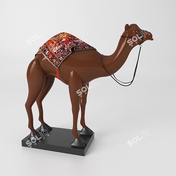 Desert Treasure Camel Figurine 3D model image 1