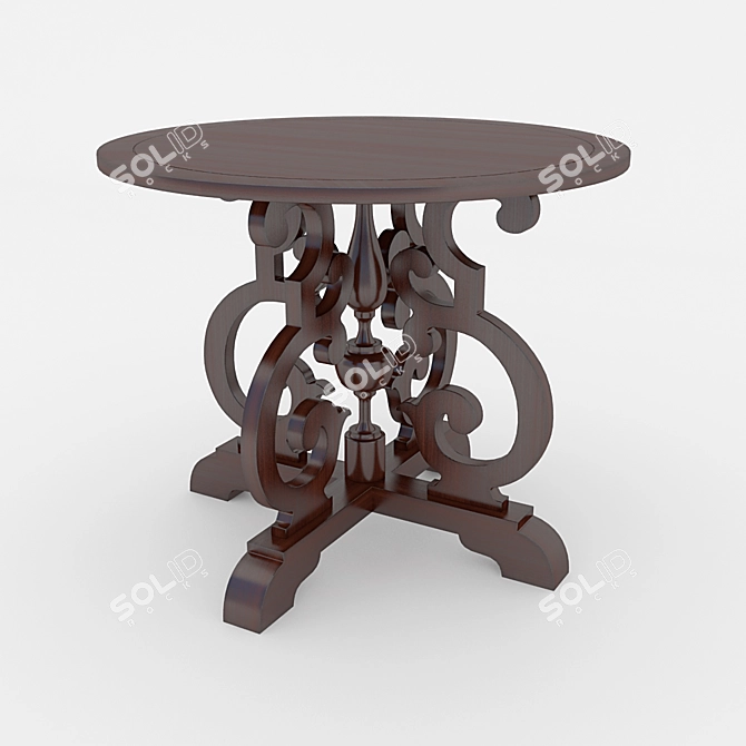 Elegant Ambella Carina Entry Table 3D model image 1