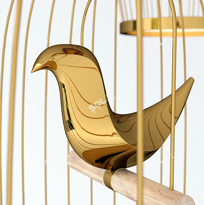 Whimsical Tweetie Lamps by Jake Phipps 3D model image 2
