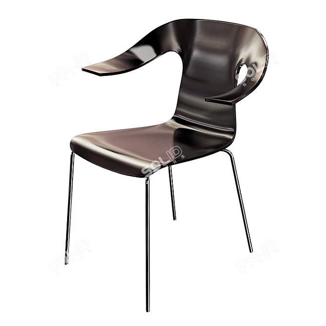 Elegant Exde Anna Chair 3D model image 4