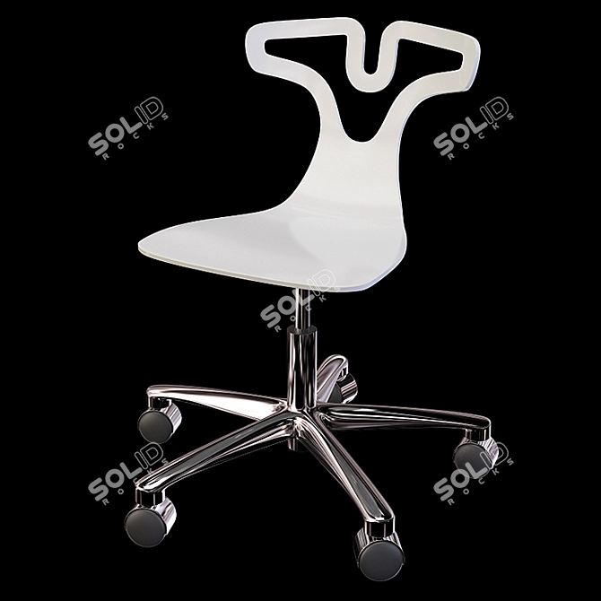 Exde T-Shirt Chair: Stylish and Adjustable 3D model image 2