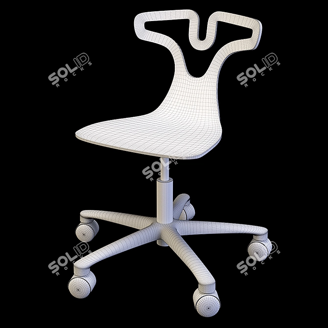 Exde T-Shirt Chair: Stylish and Adjustable 3D model image 5