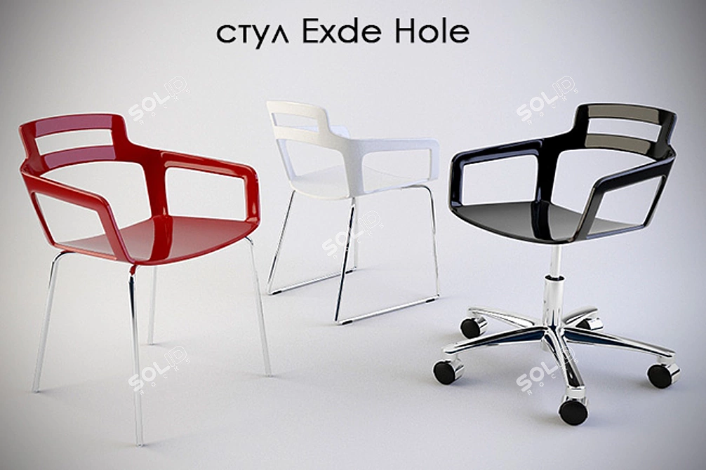 Exde Hole Chair 3D model image 1