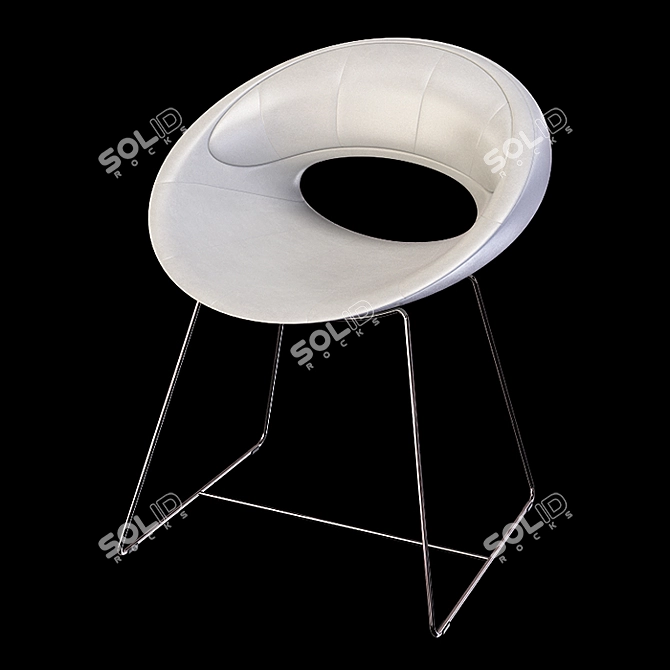 Elegant Exde Elixir Chair 3D model image 4