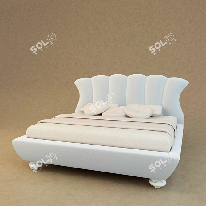 Luxury Leon Bed 3D model image 1