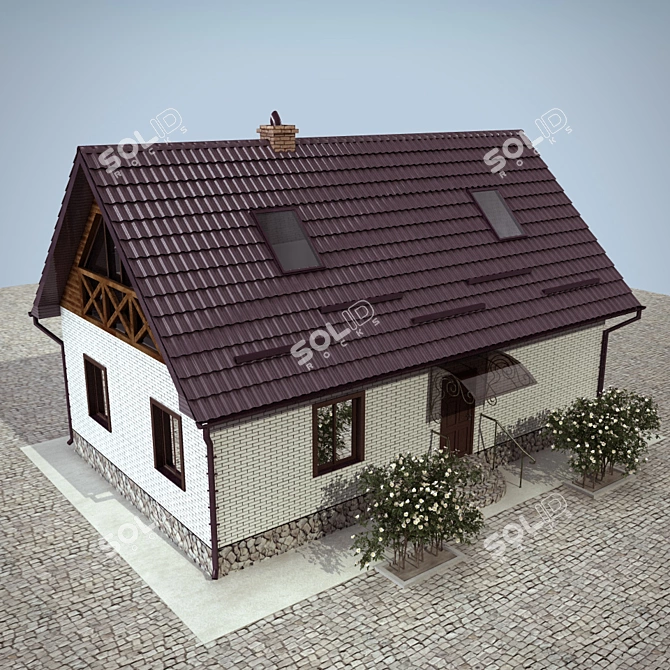 Rustic Rosehip Retreat 3D model image 1