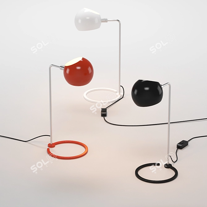 Boi Desk Lamp: Modern Minimalist Design 3D model image 1