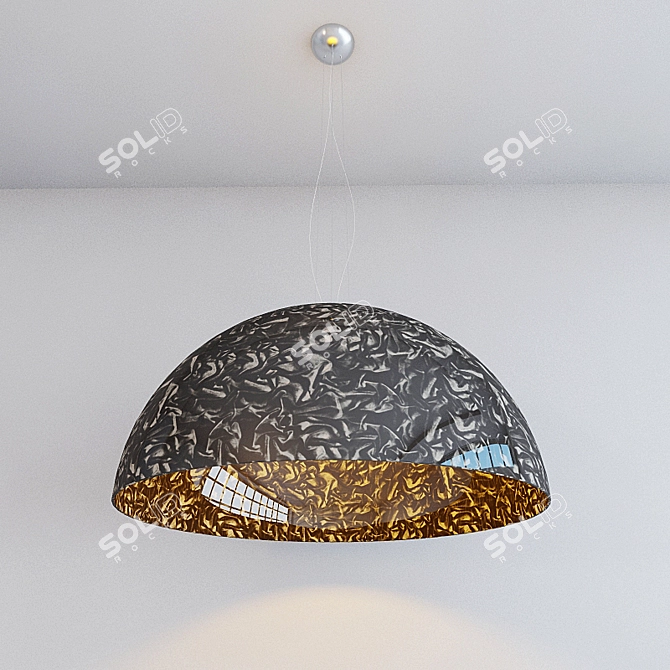 Modern Alt Coupole Pendant 3D model image 1