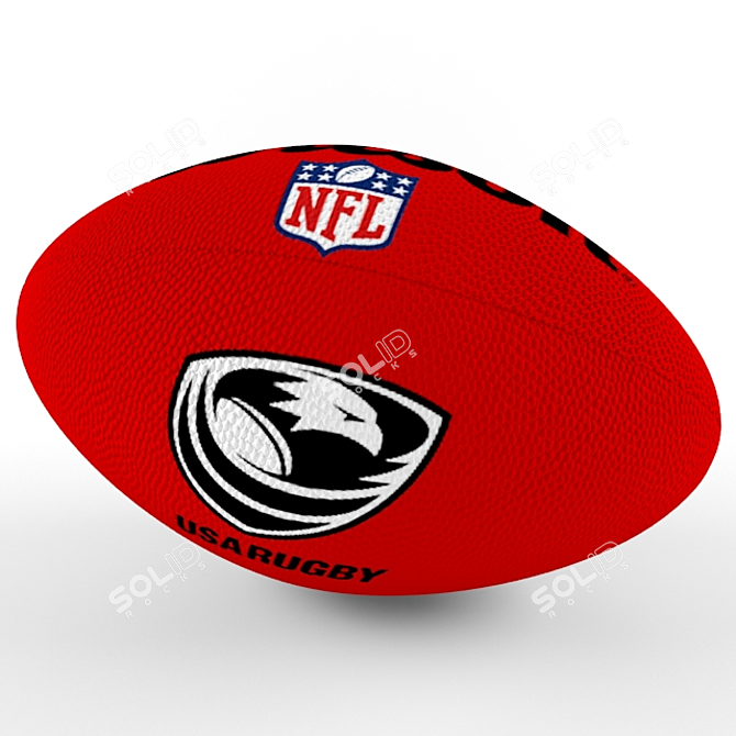 PowerPlay Rugby Ball 3D model image 3