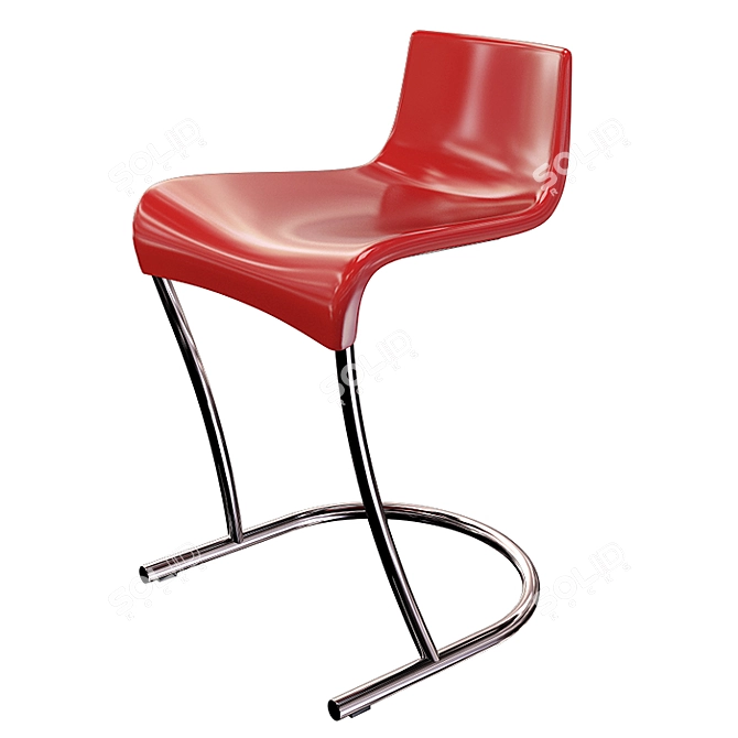 Exde Flamingo Chair - Stylish Design and Adjustable Height 3D model image 5
